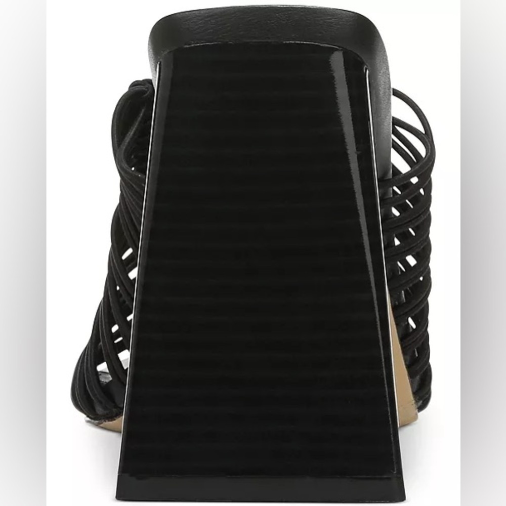 Sam Edelman Black Braided Strap Block Heel Mule - Picture 5 of 15